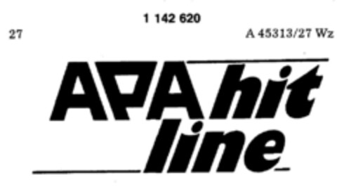 APA hit line Logo (DPMA, 15.10.1988)