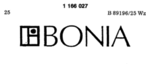 BONIA Logo (DPMA, 02/10/1990)