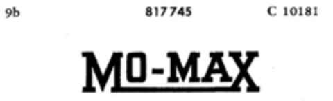 MO-MAX Logo (DPMA, 01.06.1960)