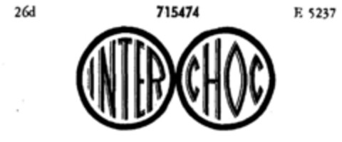 INTER CHOC Logo (DPMA, 30.10.1957)