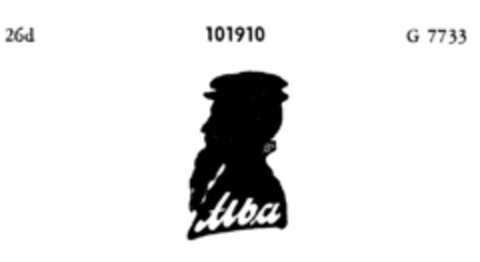 Alba Logo (DPMA, 04.07.1907)