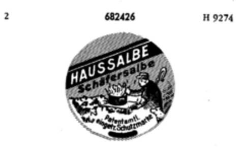 Schäfersalbe Haussalbe Logo (DPMA, 15.12.1954)