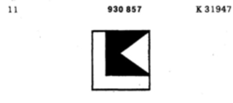 KL Logo (DPMA, 17.03.1971)