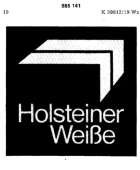 Holsteiner Weiße Logo (DPMA, 09/16/1978)