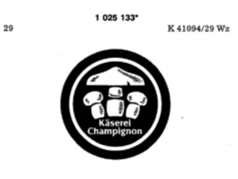 Käserei Champignon Logo (DPMA, 07/27/1979)