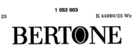 BERTONE Logo (DPMA, 28.08.1982)