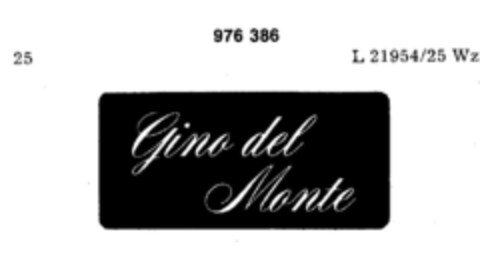 Gino del Monte Logo (DPMA, 06.10.1977)