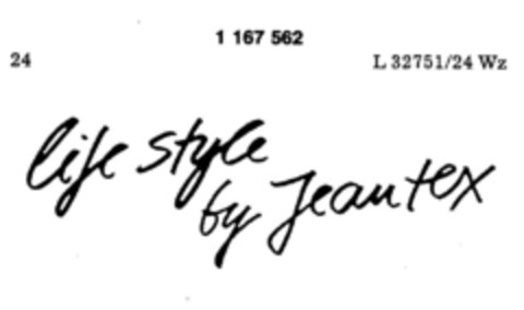 life style by Jeantex Logo (DPMA, 04.10.1989)