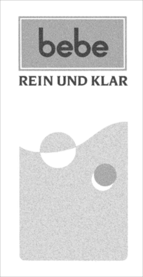 bebe REIN UND KLAR Logo (DPMA, 04.03.1993)