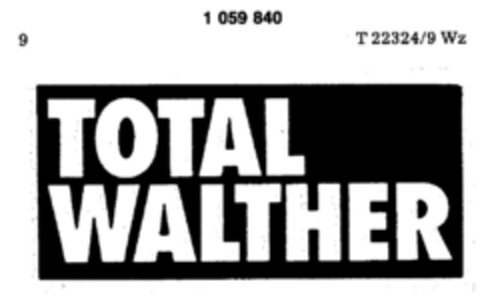 TOTAL WALTHER Logo (DPMA, 09.02.1983)