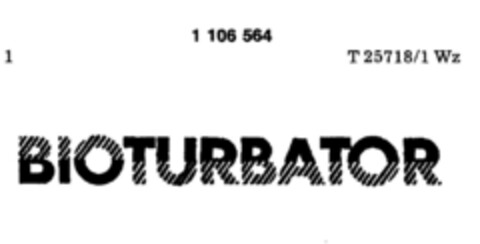 BIOTURBATOR Logo (DPMA, 05.08.1986)