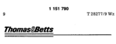 Thomas&Betts Logo (DPMA, 02.12.1988)