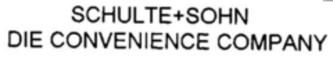 SCHULTE+SOHN DIE CONVENIENCE COMPANY Logo (DPMA, 21.09.2000)