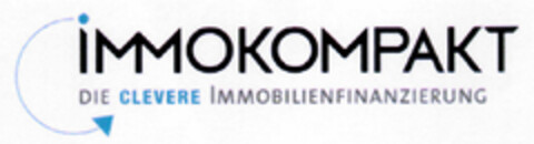 iMMOKOMPAKT DIE CLEVERE IMMOBILIENFINANZIERUNG Logo (DPMA, 12.01.2001)