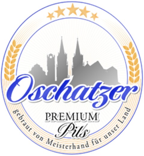 Oschatzer PREMIUM Pils Logo (DPMA, 25.06.2012)