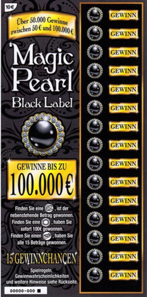 Magic Pearl Black Label Logo (DPMA, 06.02.2012)