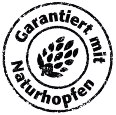 Garantiert mit Naturhopfen Logo (DPMA, 03.02.2014)