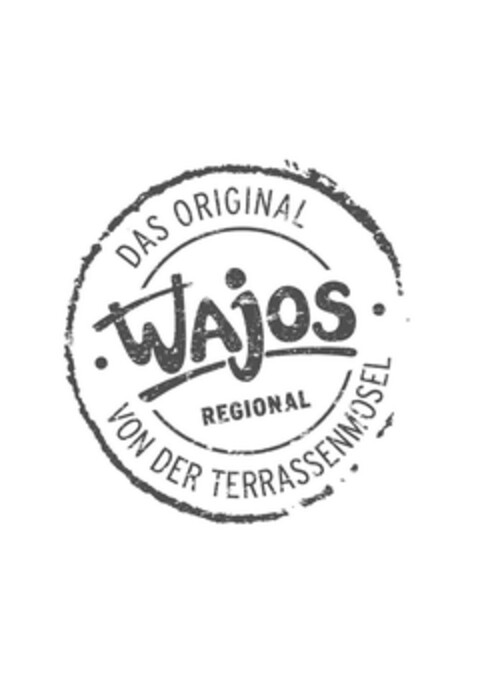 WAjOS REGIONAL DAS ORIGINAL VON DER TERRASSENMOSEL Logo (DPMA, 17.12.2015)