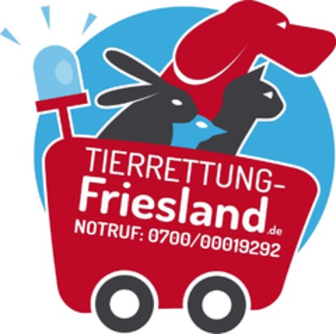 TIERRETTUNG-Friesland.de NOTRUF: 0700/00019292 Logo (DPMA, 07.03.2015)