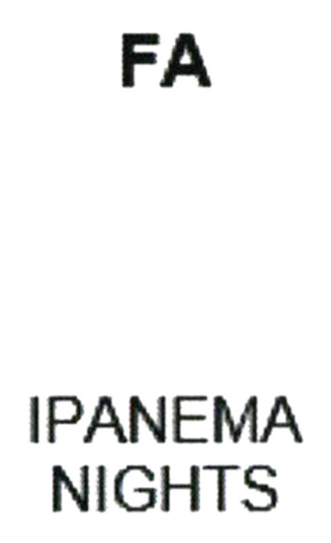 FA IPANEMA NIGHTS Logo (DPMA, 05.02.2018)