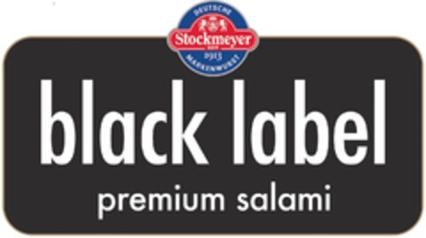 Stockmeyer black label premium salami Logo (DPMA, 06.11.2018)