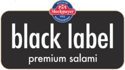 Stockmeyer black label premium salami Logo (DPMA, 11/06/2018)