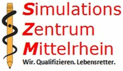 Simulations Zentrum Mittelrhein Wir. Qualifizieren. Lebensretter. Logo (DPMA, 14.10.2018)