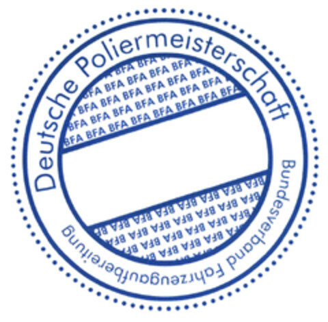 Deutsche Poliermeisterschaft Bundesverband Fahrzeugaufbereitung BFA Logo (DPMA, 12.10.2022)