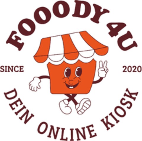 FOOODY 4U SINCE 2020 DEIN ONLINE KIOSK Logo (DPMA, 14.12.2023)