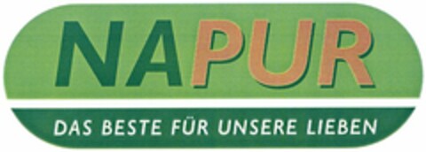 NAPUR DAS BESTE FÜR UNSERE LIEBEN Logo (DPMA, 24.10.2005)