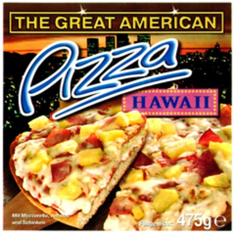 THE GREAT AMERICAN Pizza Logo (DPMA, 01.12.2005)
