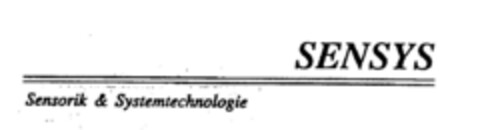 SENSYS Logo (DPMA, 06/19/1995)