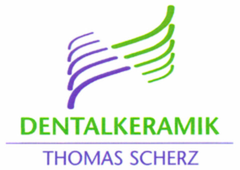 DENTALKERAMIK  THOMAS SCHERZ Logo (DPMA, 12.09.1995)