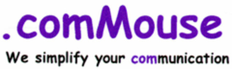 .comMouse We simplify your communication Logo (DPMA, 29.12.1999)