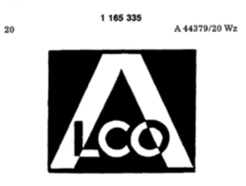 ALCO Logo (DPMA, 30.03.1988)