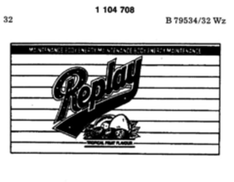 Replay Logo (DPMA, 07.06.1986)