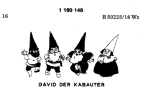 DAVID DER KABAUTER Logo (DPMA, 14.02.1990)