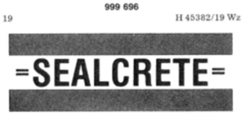 SEALCRETE Logo (DPMA, 03/07/1979)