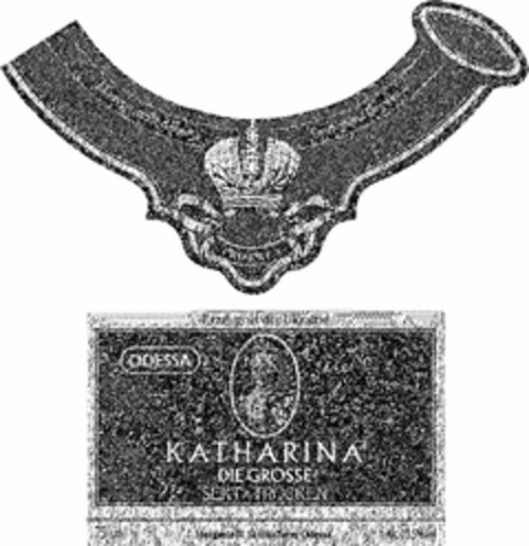 ODESSA KATHARINA DIE GROSSE SEKT TROCKEN Logo (DPMA, 05.05.1993)
