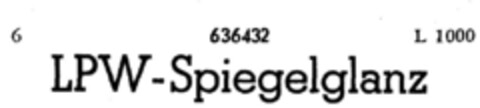 LPW-Spiegelglanz Logo (DPMA, 06.11.1950)