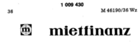 mietfinanz Logo (DPMA, 02.04.1979)