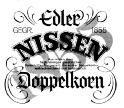 Edler NISSEN Doppelkorn Logo (DPMA, 03/24/1971)