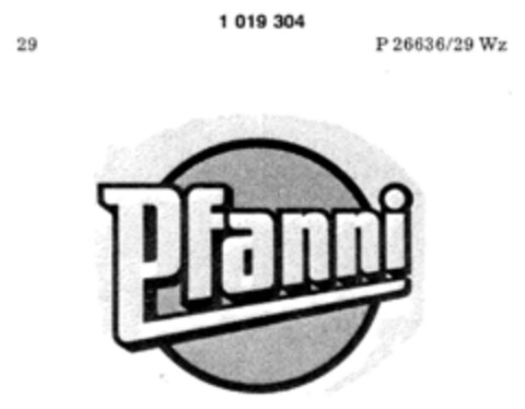 Pfanni Logo (DPMA, 07/13/1979)