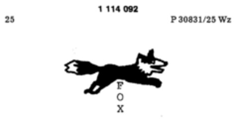 FOX Logo (DPMA, 10.11.1983)