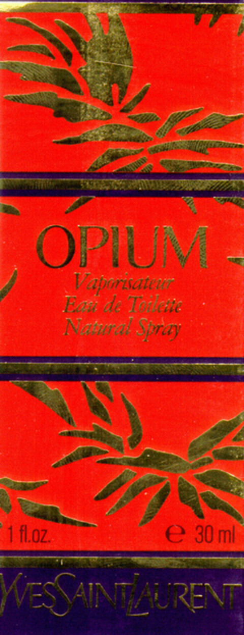OPIUM YVES SAINT LAURENT Logo (DPMA, 01.12.1987)