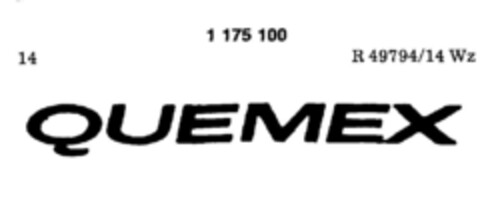 QUEMEX Logo (DPMA, 27.08.1990)