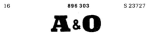 A&O Logo (DPMA, 27.08.1970)