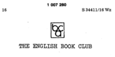 abc THE ENGLISH BOOK CLUB Logo (DPMA, 08.01.1980)