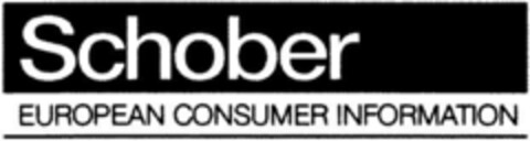 Schober EUROPEAN CONSUMER INFORMATION Logo (DPMA, 24.09.1993)