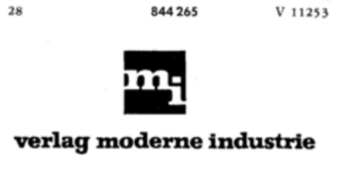 mi verlag moderne industrie Logo (DPMA, 12.04.1967)